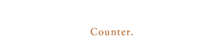 カウンター席